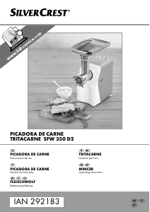Manuale SilverCrest IAN 292183 Tritacarne