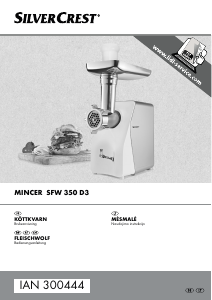 Vadovas SilverCrest IAN 300444 Mėsmalė
