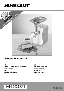 Priručnik SilverCrest IAN 302971 Stroj za mljevenje mesa