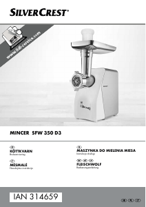 Vadovas SilverCrest IAN 314659 Mėsmalė