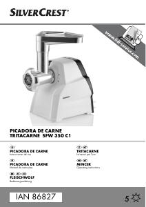 Manual SilverCrest IAN 86827 Picadora de carne