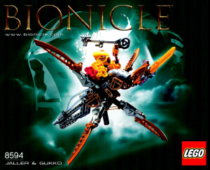 Manual de uso Lego set 8594 Bionicle Jaller y Gukko