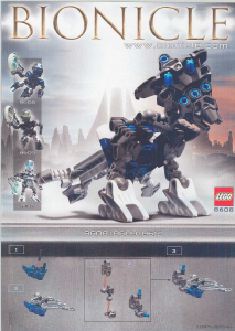 Manual Lego set 8608 Bionicle Vhisola