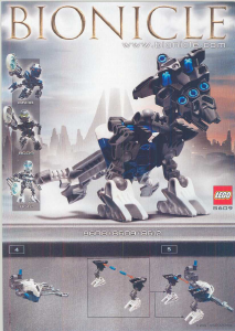 Használati útmutató Lego set 8609 Bionicle Tehutti