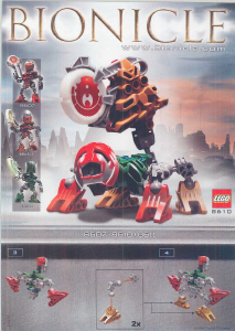 Rokasgrāmata Lego set 8610 Bionicle Ahkmou