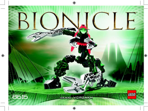 Manual Lego set 8616 Bionicle Vahki Vorzakh