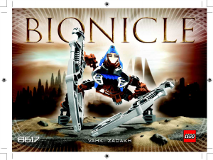 Manual de uso Lego set 8617 Bionicle Vahki Zadakh
