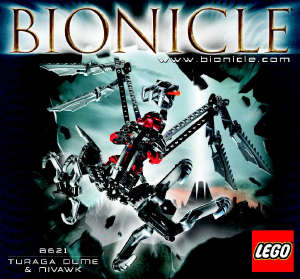 Manual de uso Lego set 8621 Bionicle Turaga Dume y Nivawk