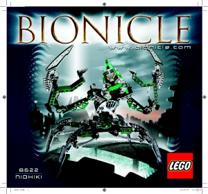 Bruksanvisning Lego set 8622 Bionicle Nidhiki