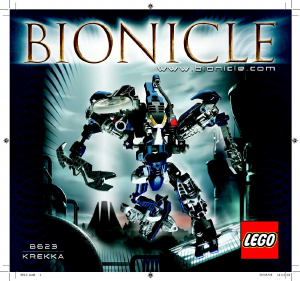 Rokasgrāmata Lego set 8623 Bionicle Krekka