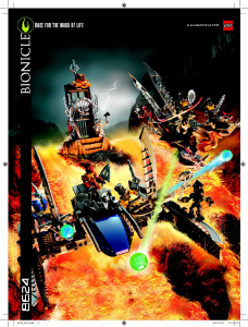 Manuale Lego set 8624 Bionicle Gara per la maschera della vita