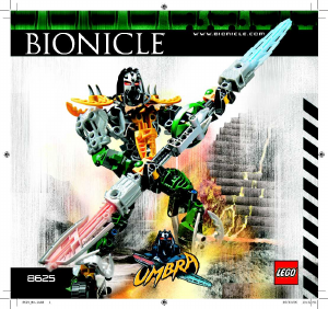 Manual de uso Lego set 8625 BIonicle Umbra