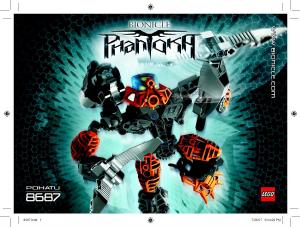 Manual Lego set 8687 Bionicle Toa Pohatu