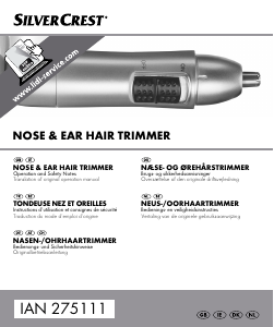 Manual SilverCrest IAN 275111 Nose Hair Trimmer