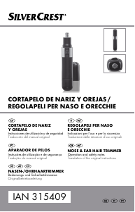 Manual SilverCrest IAN 315409 Aparador para nariz
