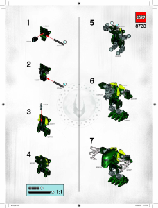 Manual Lego set 8723 Bionicle Piruk