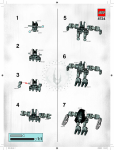 Manual de uso Lego set 8724 Bionicle Garan