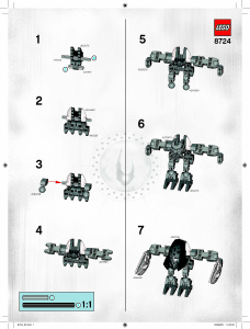 Mode d’emploi Lego set 8724 Bionicle Garan