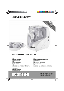 Instrukcja SilverCrest IAN 89212 Maszynka do makaronu