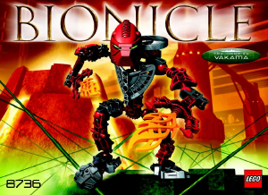 Mode d’emploi Lego set 8736 Bionicle Toa Vakama Hordika