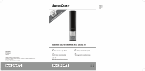 Használati útmutató SilverCrest IAN 296972 Só- és borsdaráló