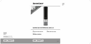 Instrukcja SilverCrest IAN 296972 Młynek do pieprzu i soli