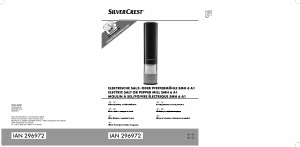 Manual SilverCrest IAN 296972 Moinho de pimenta e sal