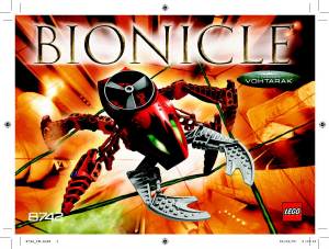Bruksanvisning Lego set 8742 Bionicle Visorak Vohtarak