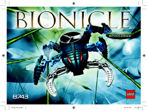 Manual de uso Lego set 8743 Bionicle Visorak Boggarak
