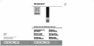 Instrukcja SilverCrest IAN 331543 Młynek do pieprzu i soli