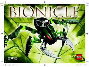 Manual Lego set 8746 Bionicle Visorak Keelerak