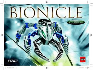 Manual Lego set 8747 Bionicle Visorak Suukorak