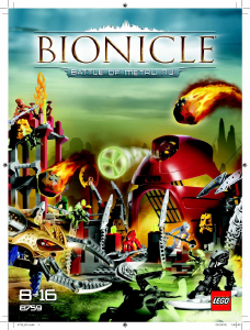 Manual de uso Lego set 8759 Bionicle Batalla de Metru Nui