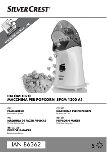 Manual SilverCrest IAN 86362 Máquina de pipoca