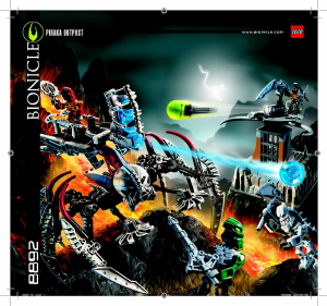 Brugsanvisning Lego set 8892 Bionicle Piraka forpost