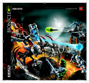 Manual Lego set 8892 Bionicle Piraka outpost