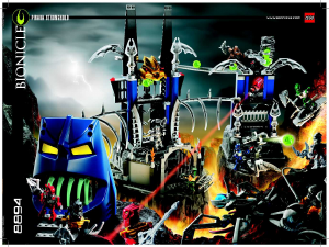 Rokasgrāmata Lego set 8894 Bionicle Piraka stronghold