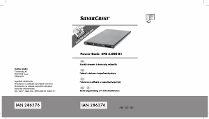 Manuál SilverCrest IAN 286376 Přenosná nabíječka