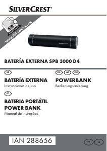 Manual SilverCrest IAN 288656 Carregador portátil