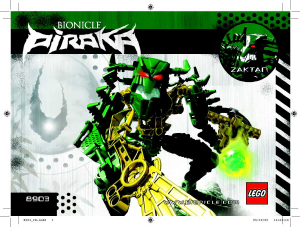 Manual de uso Lego set 8903 Bionicle Zaktan