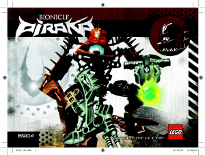 Manual de uso Lego set 8904 Bionicle Avak