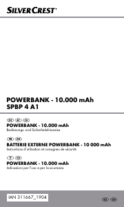 Manuale SilverCrest IAN 311667 Caricatore portatile