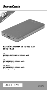 Manual de uso SilverCrest IAN 313621 Cargador portátil