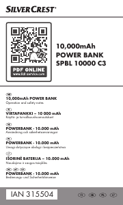 Instrukcja SilverCrest IAN 315504 Przenośna ładowarka