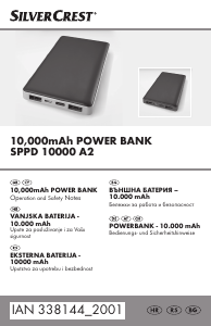 Priručnik SilverCrest IAN 338144 Prijenosni punjač