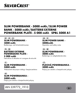 Manuál SilverCrest IAN 339772 Přenosná nabíječka