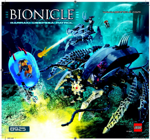 Manual de uso Lego set 8925 Bionicle Patrulla en alta mar Barraki