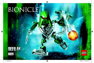 Käyttöohje Lego set 8929 Bionicle Defilak