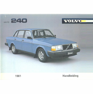 Handleiding Volvo 240 (1981)