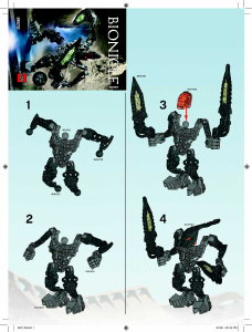 Handleiding Lego set 8972 Bionicle Atakus
